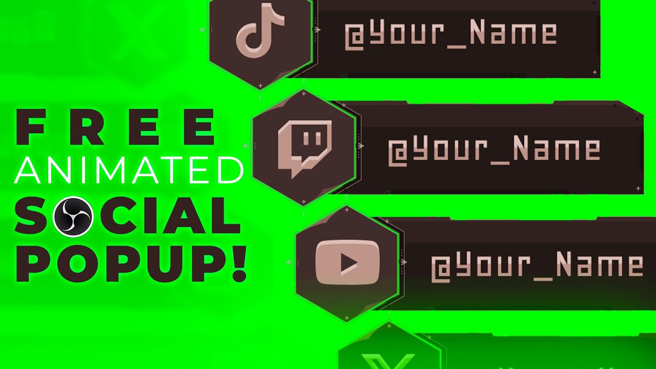 FREE Animated Social Pop Up / Panels