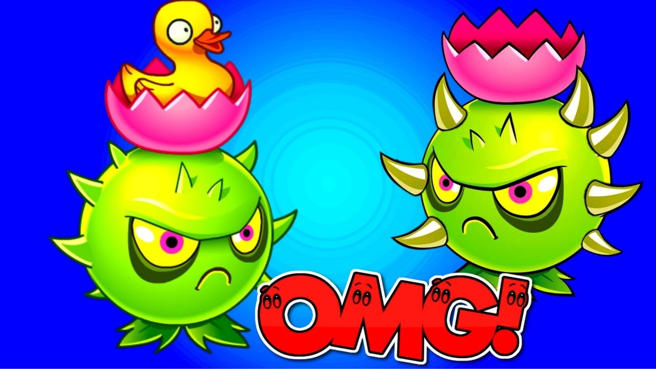 Plants vs Zombies 2 Колючка vs 17 Zombies Растения против зомби 2