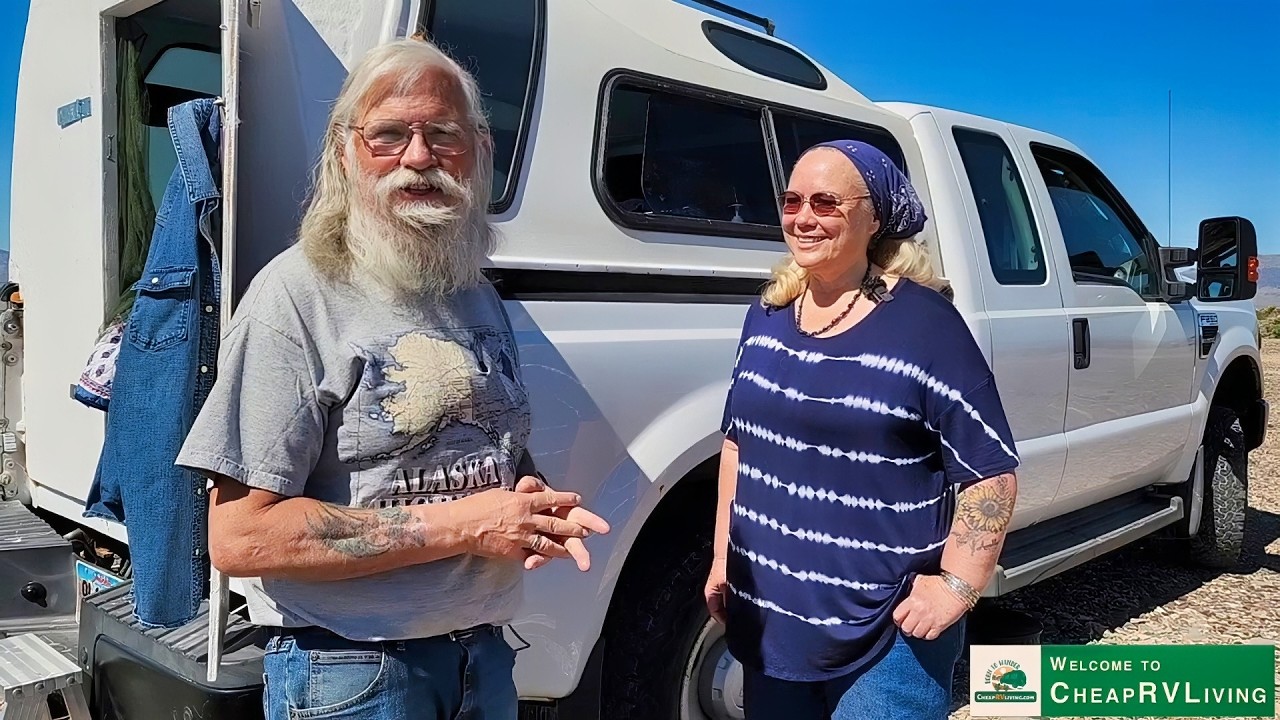 She Lives on the Road for ALMOST NOTHING in a Truck Camper Shell!