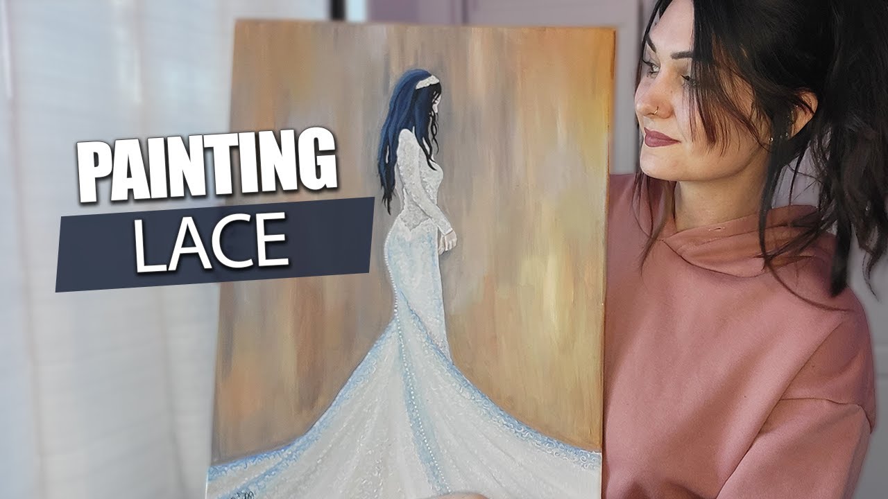 How to paint lace dresses hack