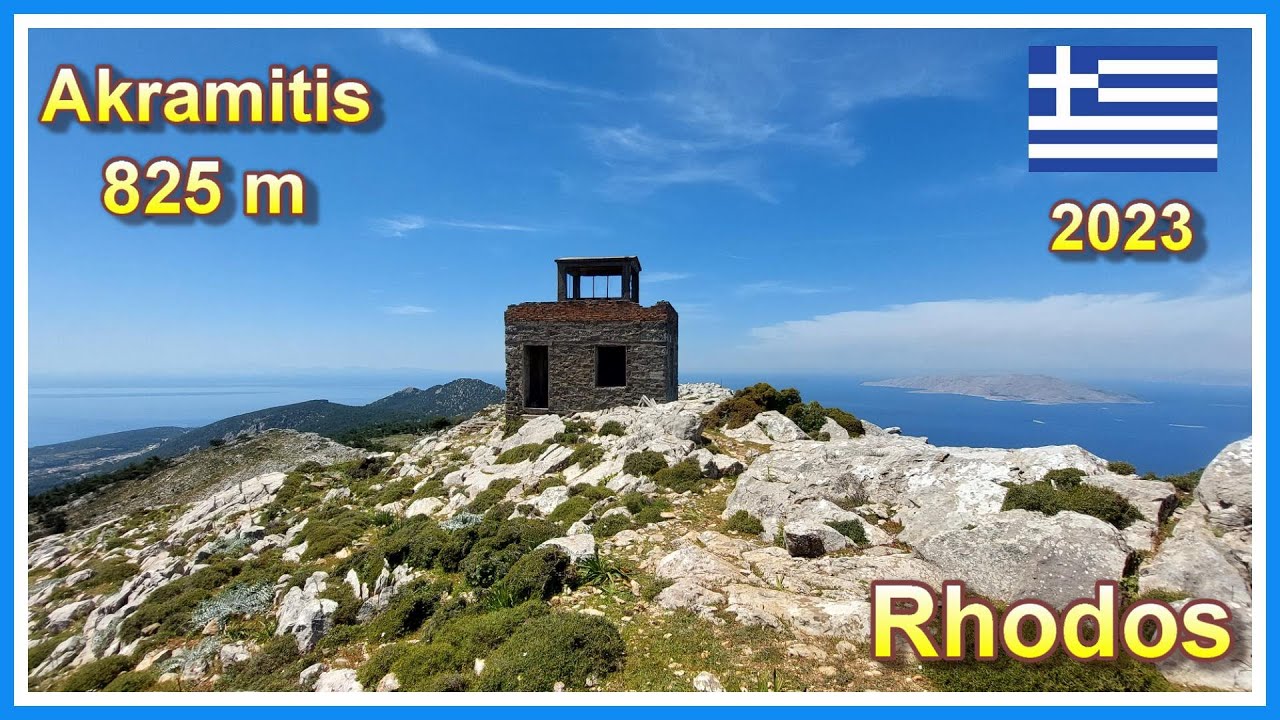 Rhodos 2023 | Wanderung auf den Akramitis | Zweithöchste Berg auf Rhodos | 4K |
