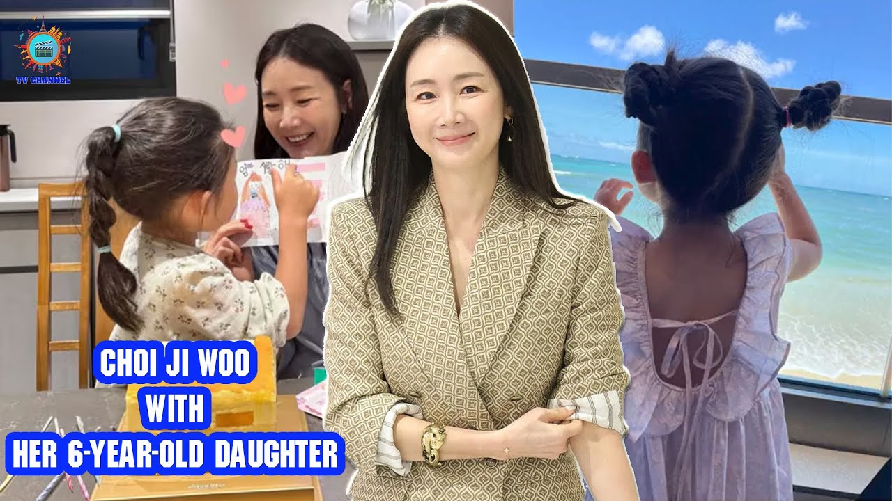 Choi Ji Woo with her 6 year old daughter – Lifestyle and Happy Family