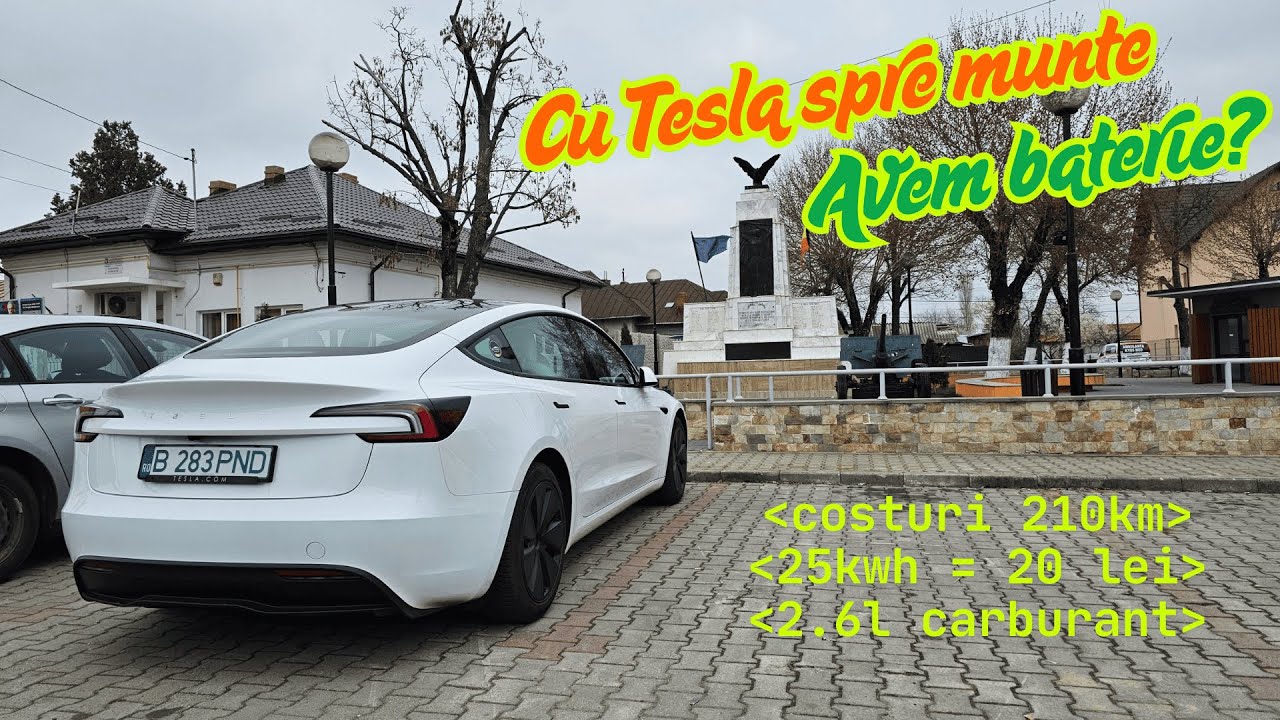 Cu Tesla spre munte ⚡ 210km parcursi cu 45% din baterie🔋