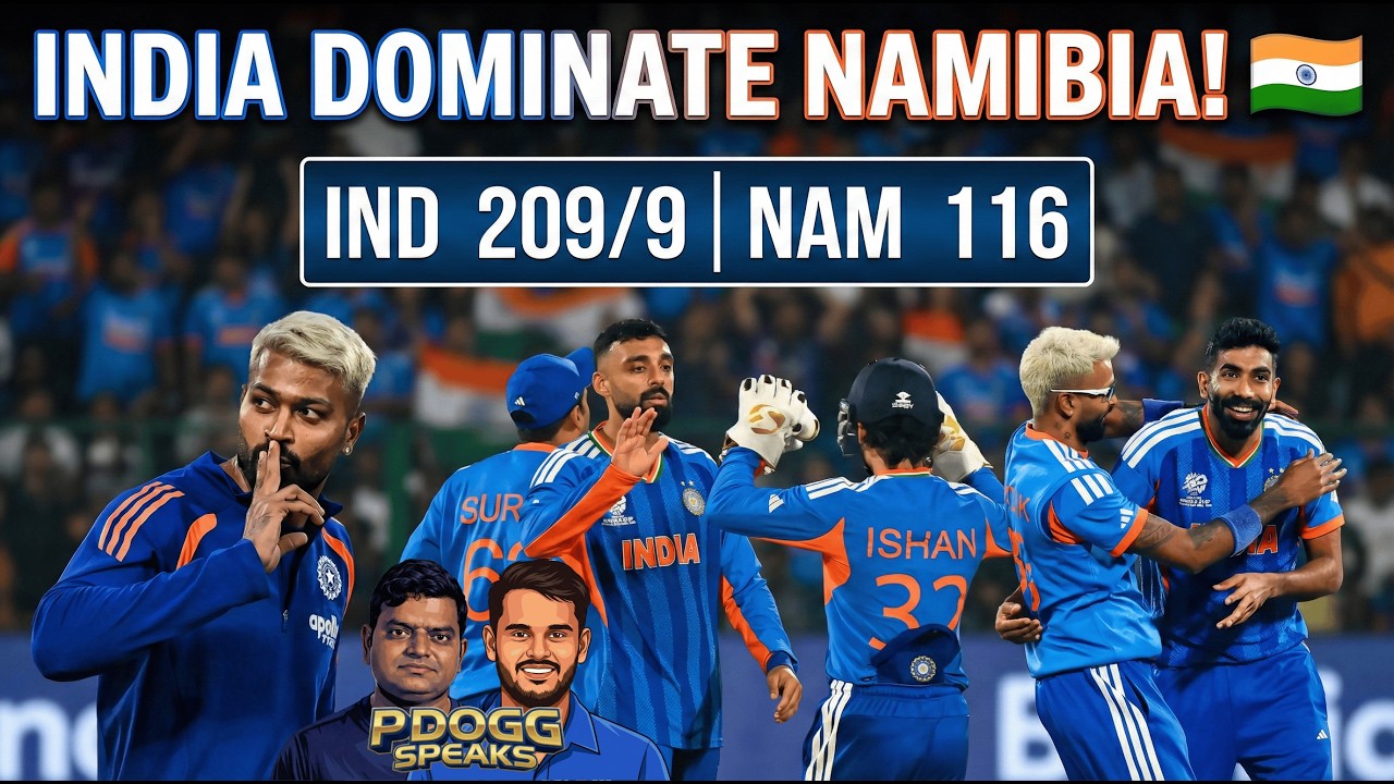 IND vs NAM: Ishan & Hardik SHINE in Huge Win! | T20 World Cup 2026 Match Review | Pdoggspeaks