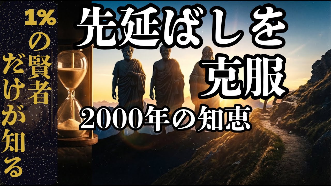 時間の使い方が上手くなる、賢者たちが実践した時間の哲学〜先延ばしを克服する5つの知恵〜
