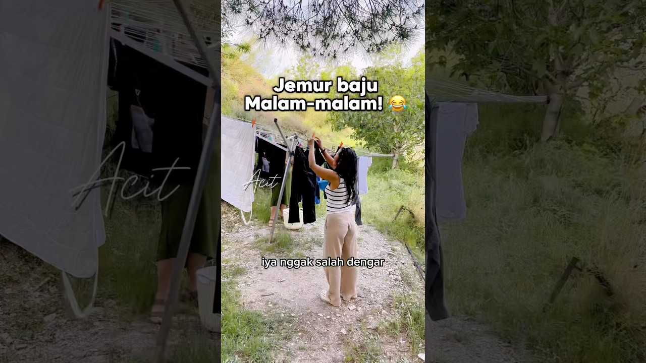 Agak lain tinggal di Gunung Spanyol 😂Untung gak ada maling jemuran! Haha