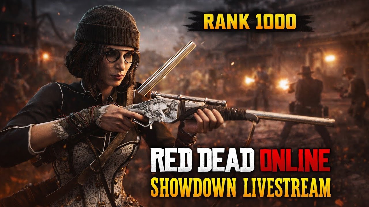 RED DEAD ONLINE:  SHOWDOWN PVP - RANK 1000