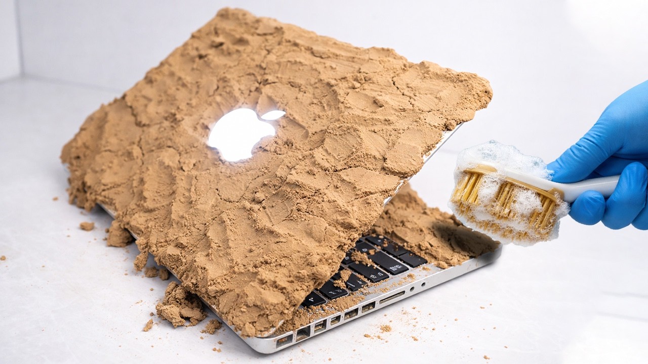 How To Clean MacBook Keyboard. Deep Cleaning Apple Laptop Macbook Pro | Change Cleaning ASMR