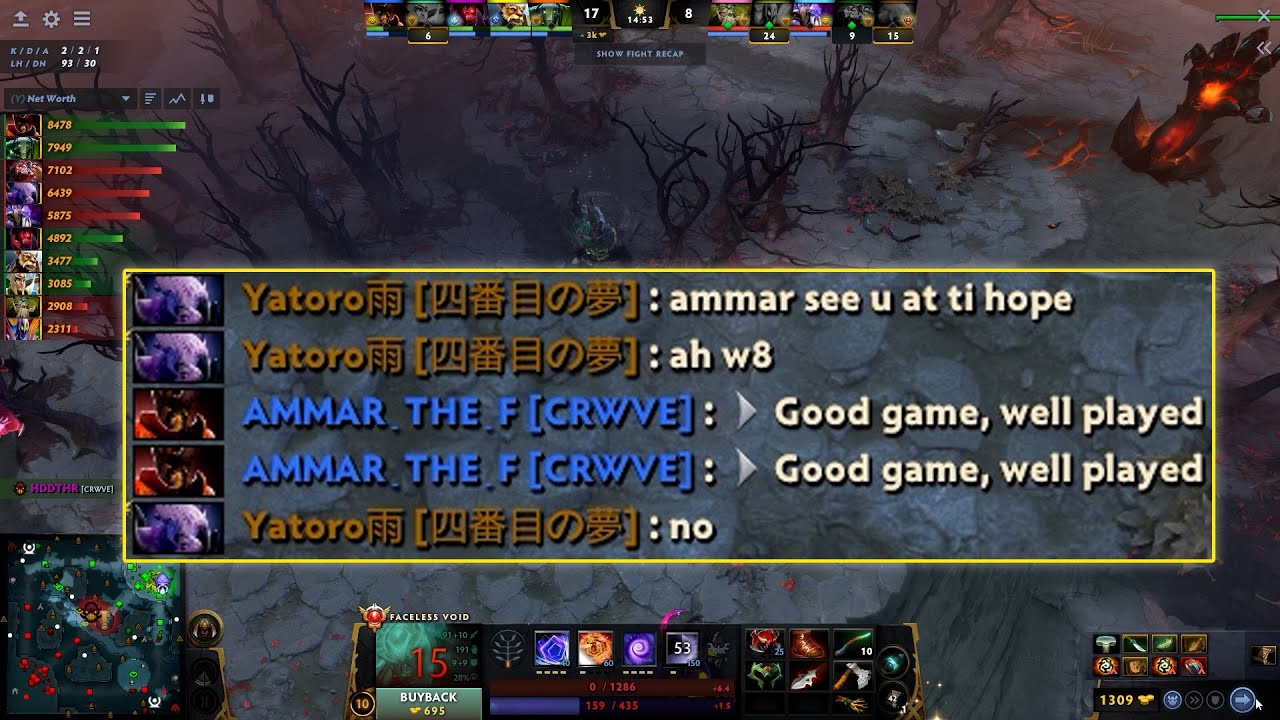 Yatoro got annoyed by AMMAR spamming GGWP so he made a joke