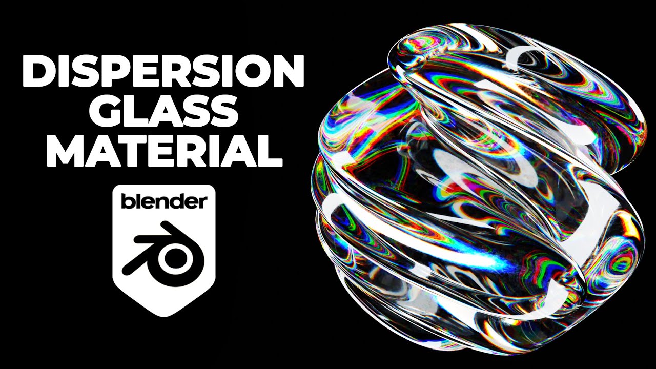 Дисперсионный стеклянный материал в Blender