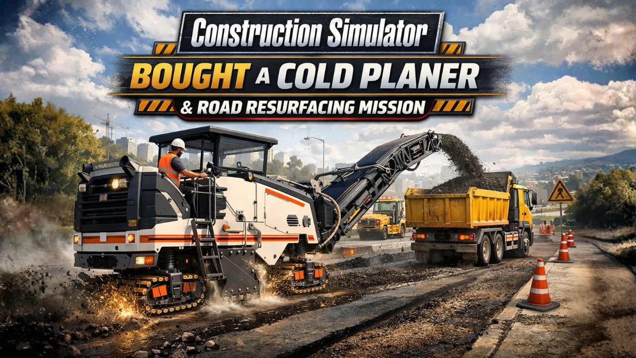 New Cold Planer Purchase! Road Resurfacing Begins | Construction Simulator