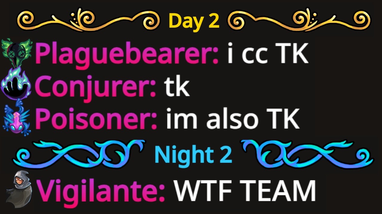 I got TT Vigilante. My ENTIRE Team claimed TK. - BetterTOS2 Town Traitor
