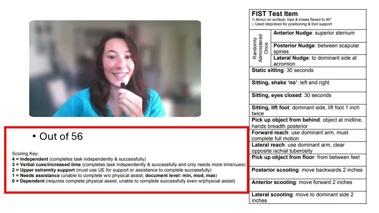 Function in Sitting Test | Physical Therapy, OT, and NPTE Study Guide