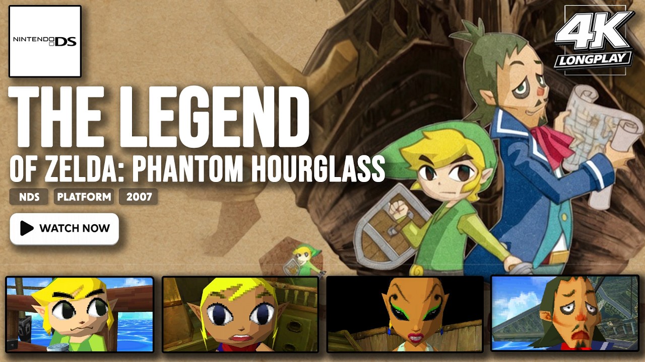 [NDS Longplay] The Legend of Zelda: Phantom Hourglass | Full Game Walkthrough | 4K