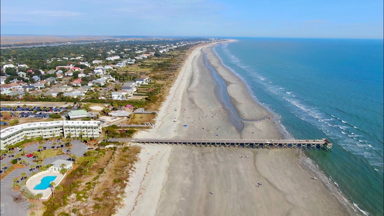 Isle of Palms Pier Drone Flight - Isle of Palms, SC