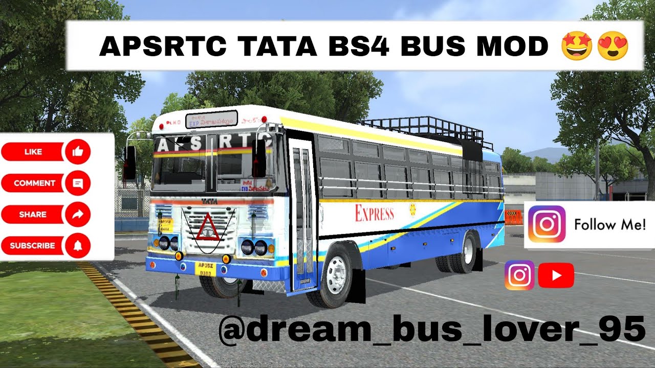 🤩😍 APSRTC TATA OLD BS4 BUS MOD RELEASED 