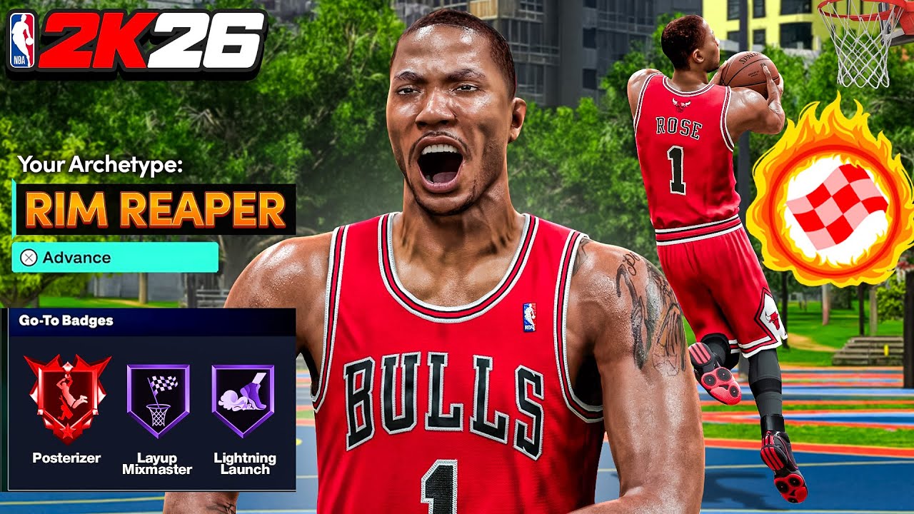 Эта 6'4-футовая сборка Деррика Роуза просто ужасает в NBA 2K26! Лучший защитник и сокрушитель