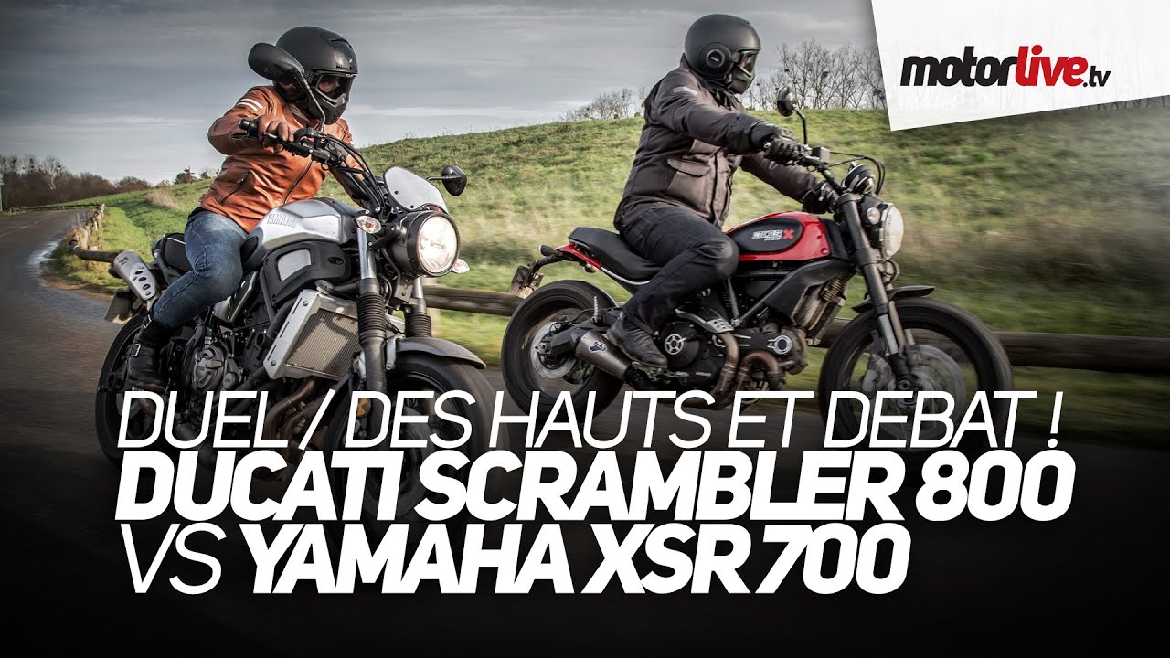 DUEL | DUCATI SCRAMBLER 800 vs YAMAHA XSR 700