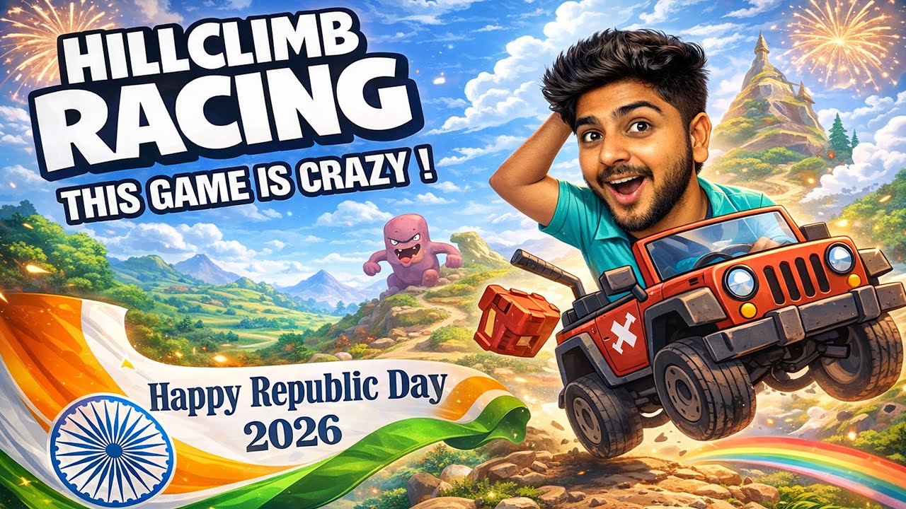 Happy Republic Day | Hill Climb Racing #viral #shorts #shortvideo #hillclimbracing