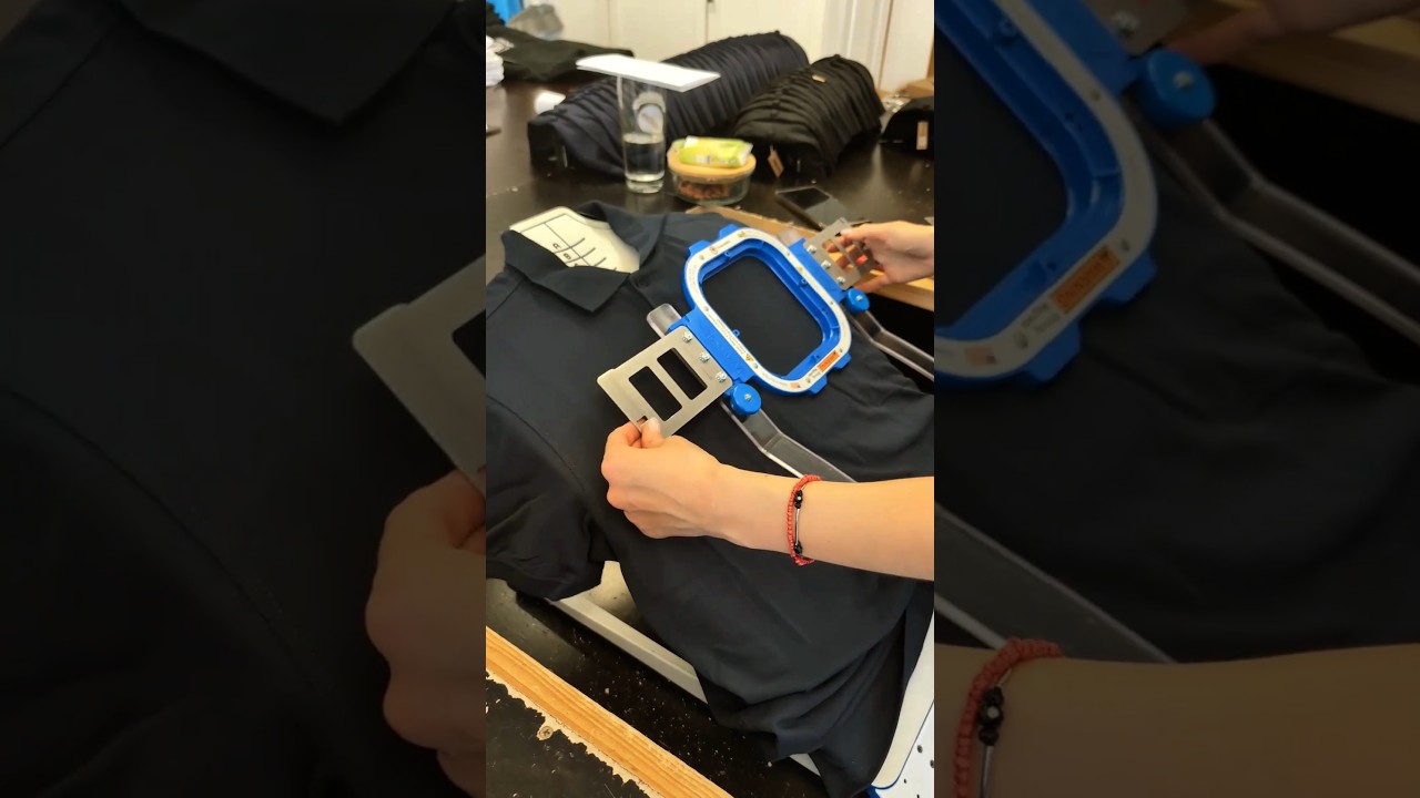 Effizienz in der Stickerei mit den Einspannhilfen von HoopMaster! #stickmaschine #sticken