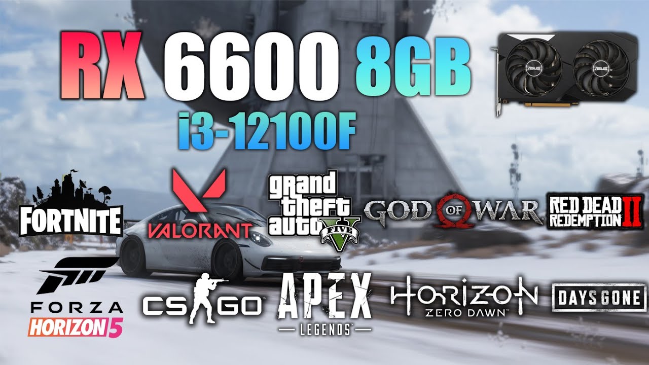 RX 6600 : Test in 14 Games ft i3 12100F - RX 6600 Gaming