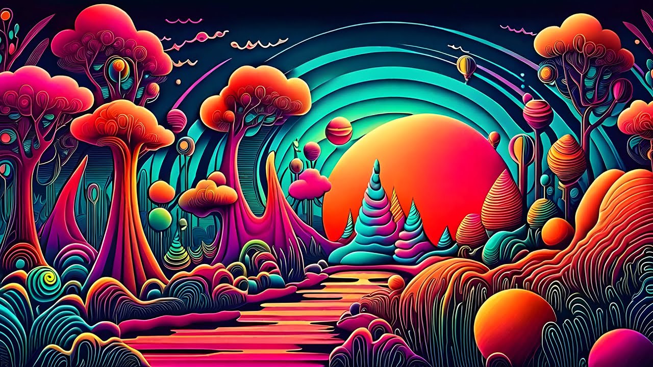 Progressive Psytrance - Hallucinations / Electric Samurai mix 2024 (AI Graphic Visuals)