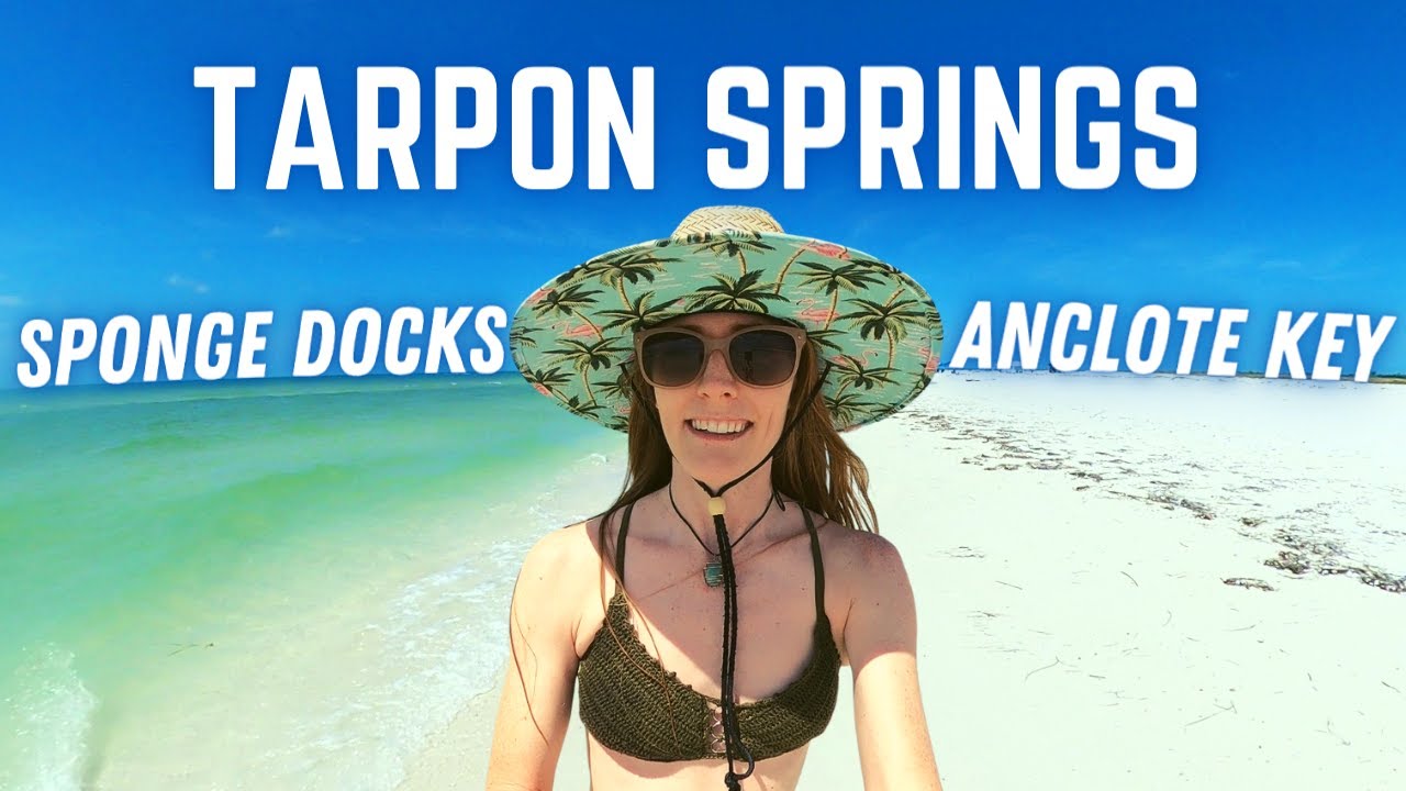Путеводитель по Тарпон-Спрингс | Sponge Docks + Anclote Key Florida | Исследование побережья Natu...