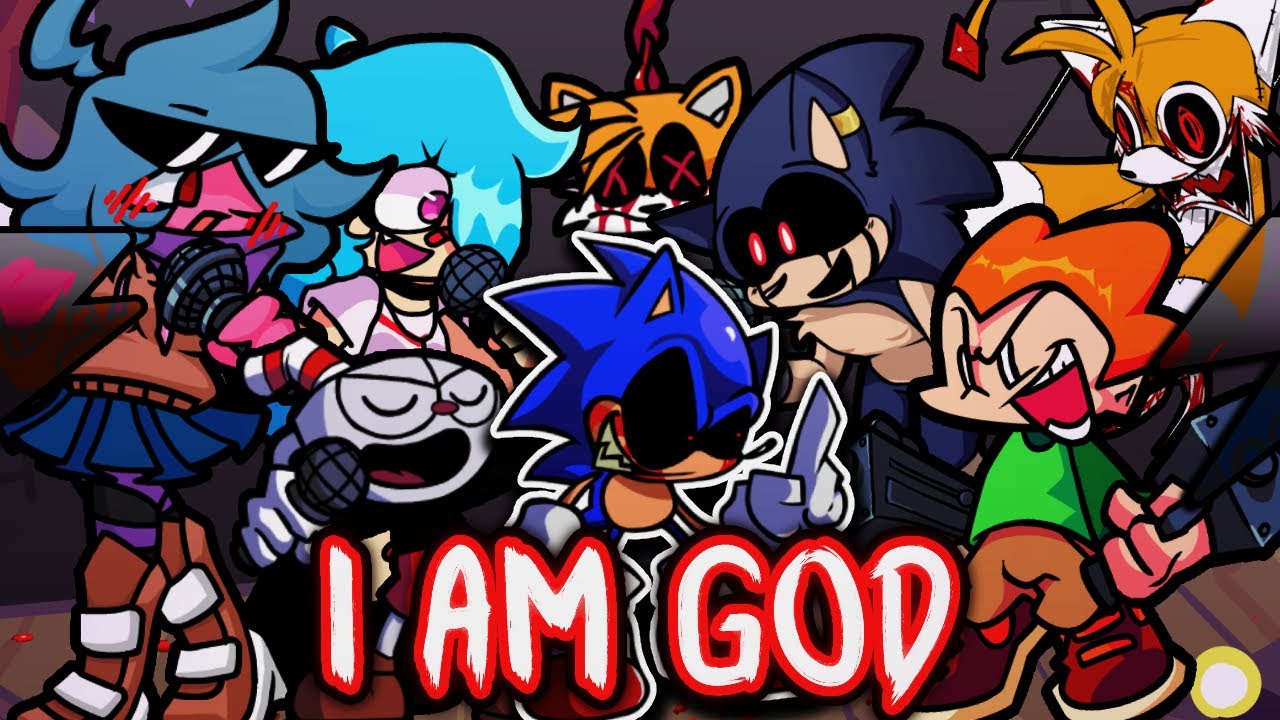 I AM GOD but Every Turn a Different Character Sings 🎶⚡ (FNF VS OG SONIC.EXE?! Everyone Sings It)