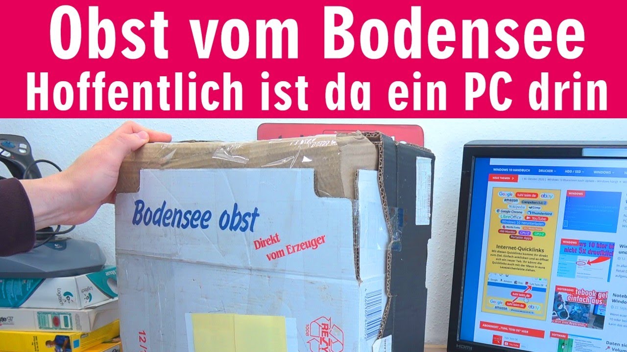 Obst vom Bodensee 🍏 Hoffentlich ist da ein PC drin 🤔