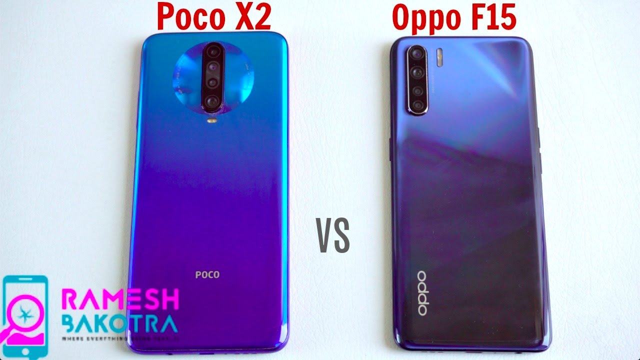 Poco X2 vs Oppo F15 Speed Test and Camera Comparison