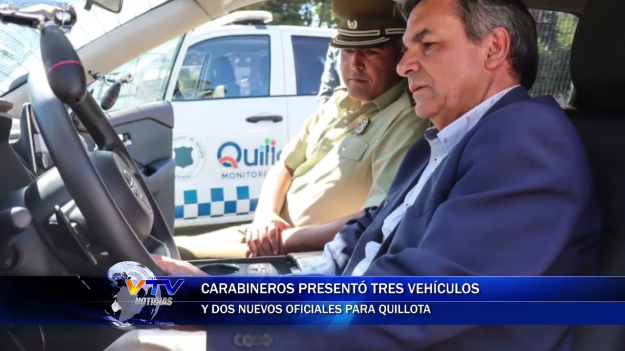 Carabineros presentó tres vehículos y dos nuevos oficiales para Quillota