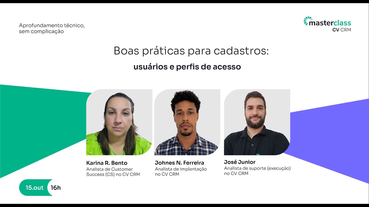 Masterclass CV CRM: Boas Práticas para Cadastros