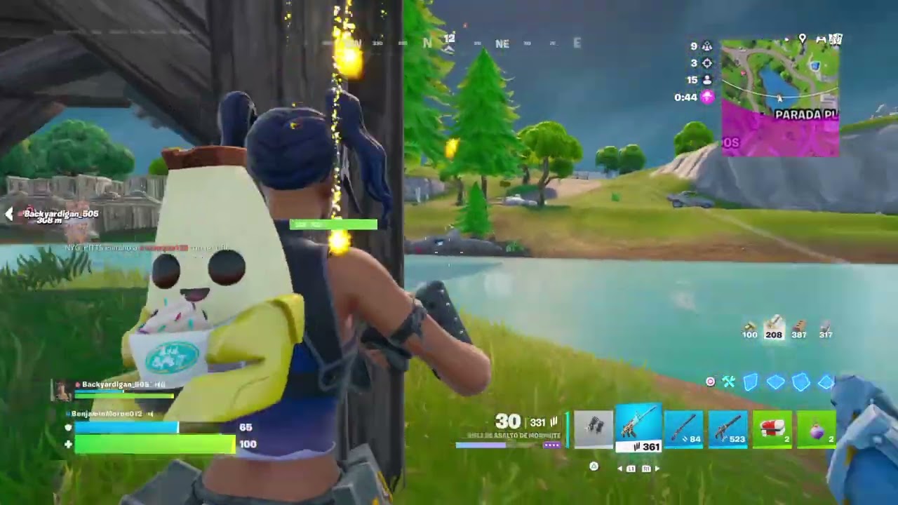 Jugando  Fortnite