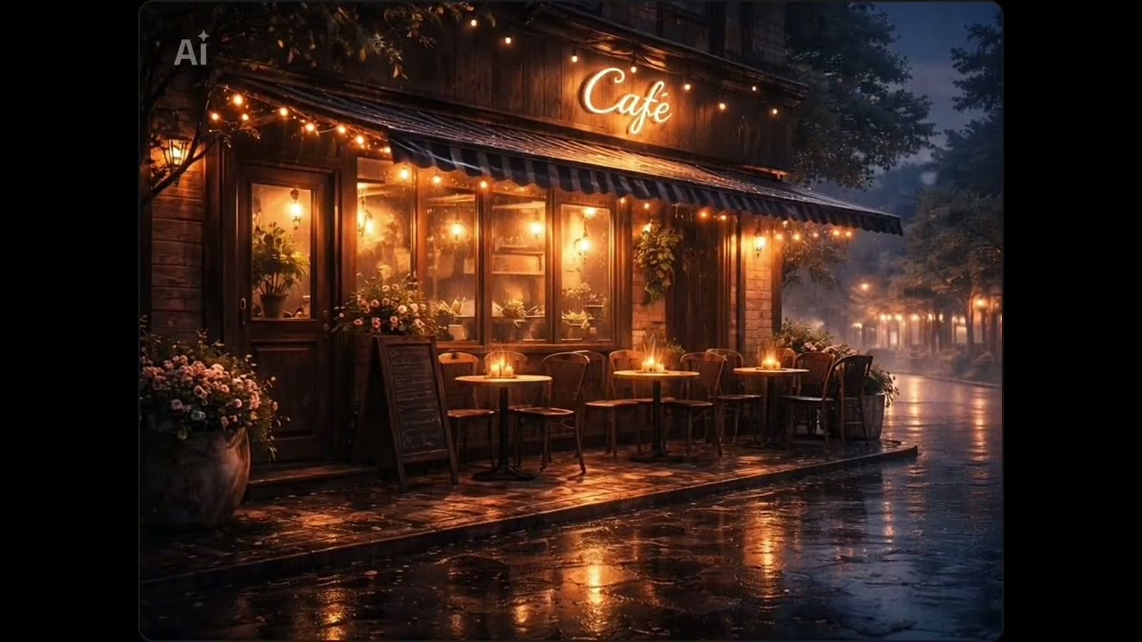 Midnight Coffee in the Rain ☕| Emotional Guitar Instrumental for Relaxing & Reflection