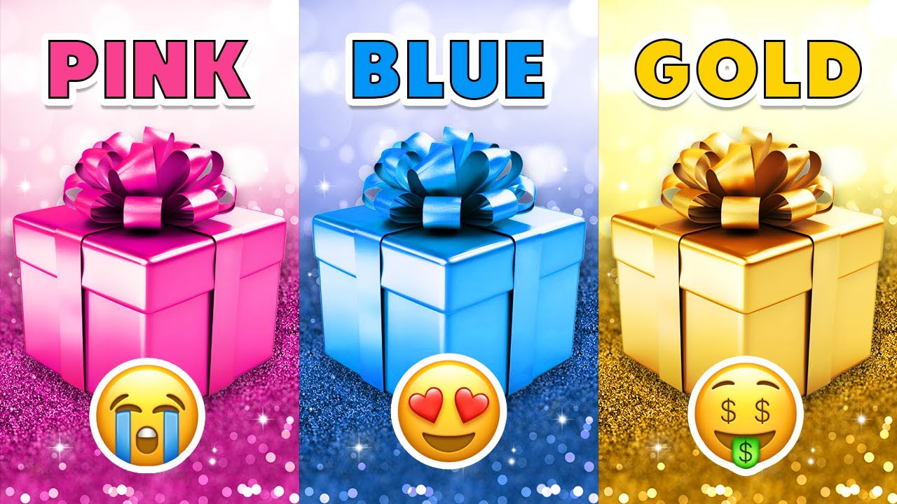 Choose Your Gift...! 🎁 Pink, Blue or Gold 💗💙⭐️ How Lucky Are You? 🤔