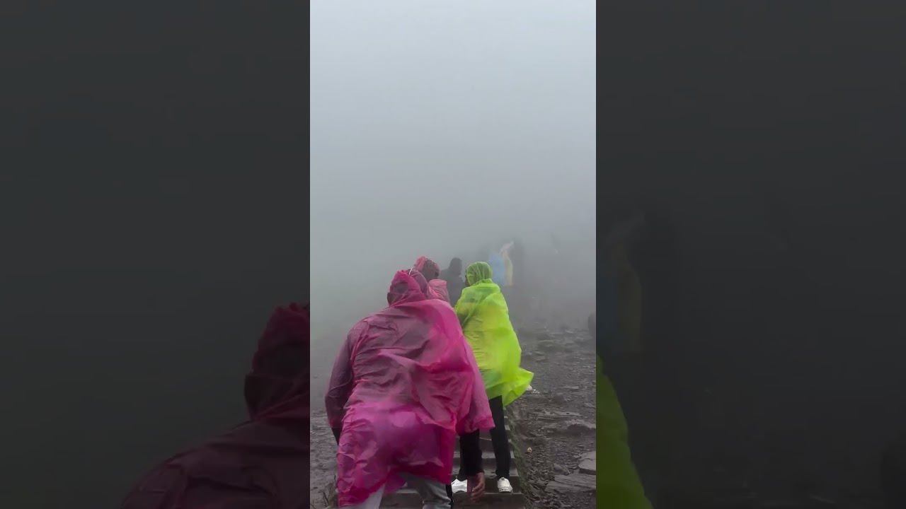 Mullayanagiri peak chikmagalur⛰️❄️🌪️ #chikmagalur #shorts #karnataka #monsoon
