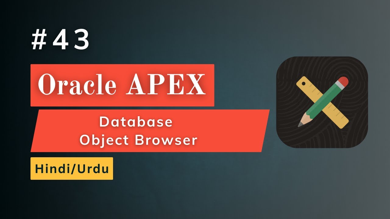 Database Object Browser in Oracle APEX | Explore Tables & Packages in Oracle APEX