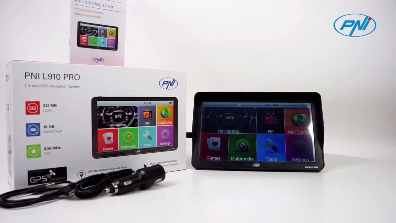 Sistem de navigatie GPS PNI L910 PRO cu parasolar