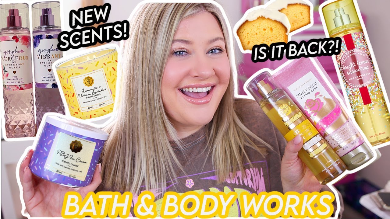BATH & BODY WORKS BRAND NEW SCENTS! ICED LEMON POUND CAKE, PB&J ICE CREAM, + THE GINGHAM COLLECTION!