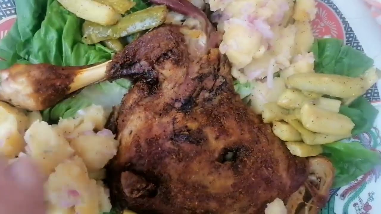 #كتف محمر مع الخضر بطريقة مبسطة