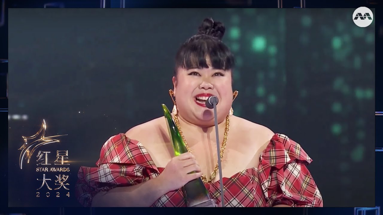 Xixi Lim breathlessly collects her first Top 10 award! | Star Awards 2024 Awards Ceremony