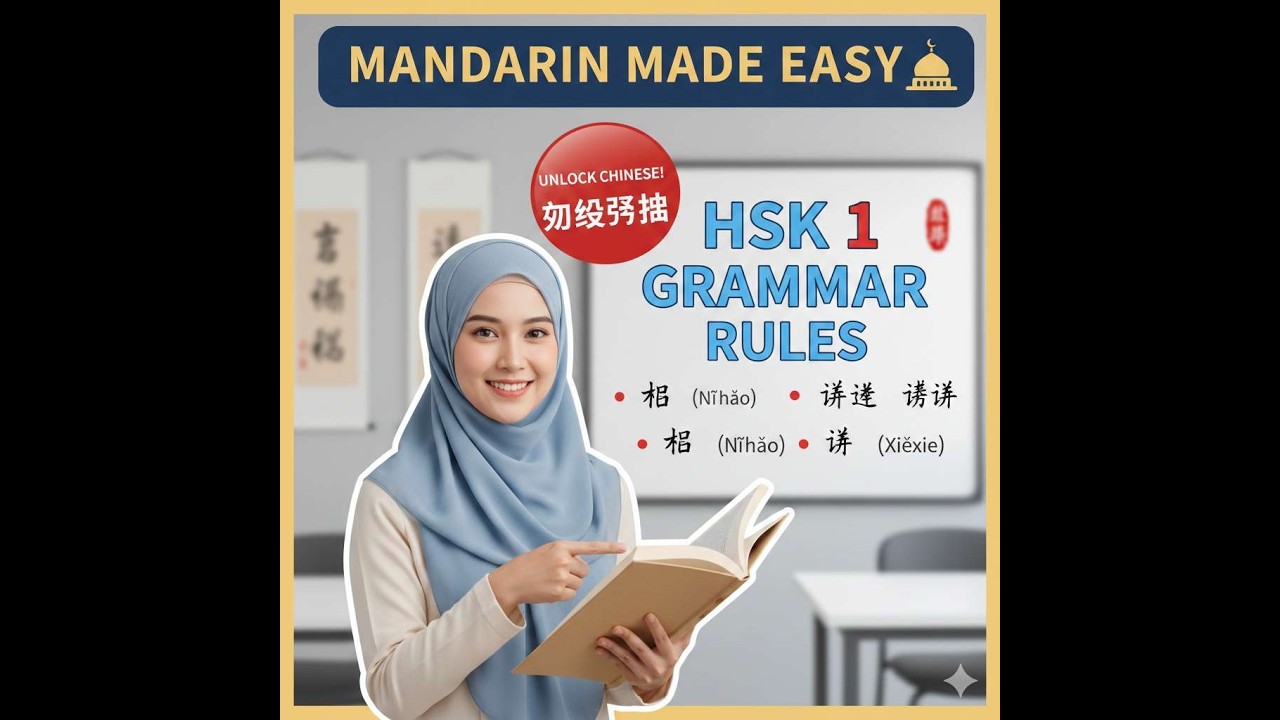 Essential HSK 1 Grammar for Beginners 👶#learnchinese #grammar #learning