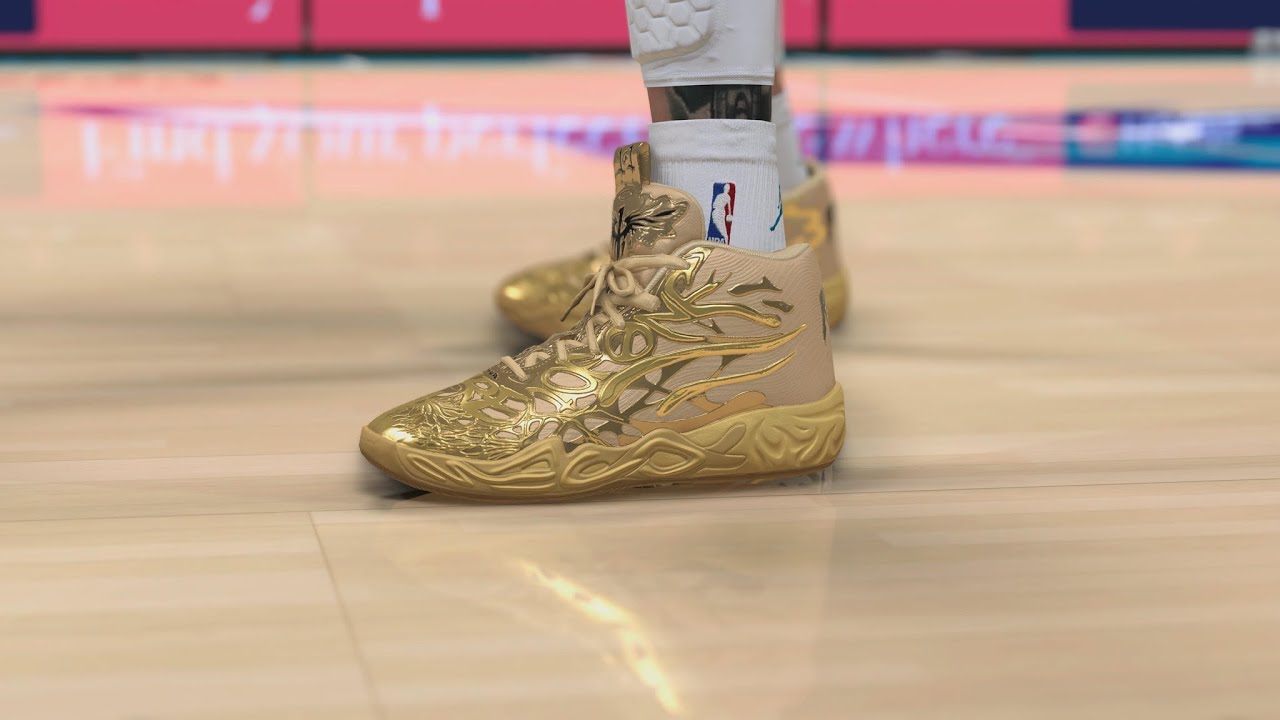 NBA 2K25 New Gen Shoe Creator Puma MB.04 Golden Child