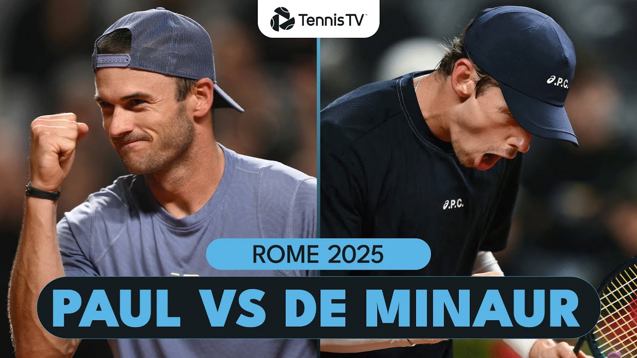 Tommy Paul vs Alex De Minaur Highlights | Rome 2025