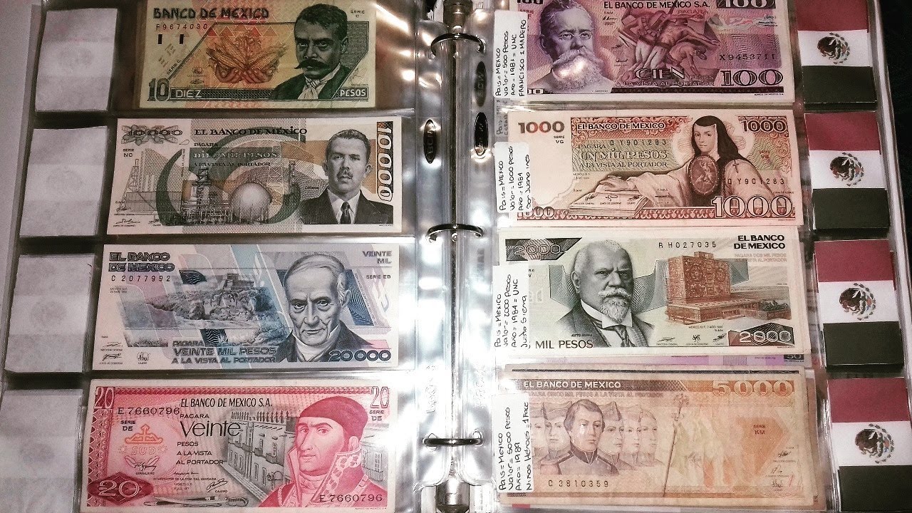 COLECCIÓN DE BILLETES DE MÉXICO 2019