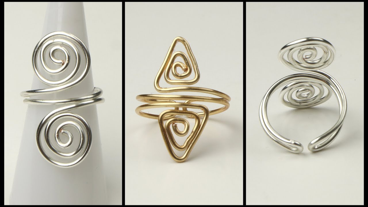 Adjustable Geometric Spiral Wire Ring Tutorial