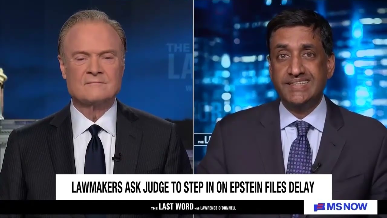 Ro Khanna on MS NOW's The Last Word with Lawrence O'Donnell discussing the Epstein files release