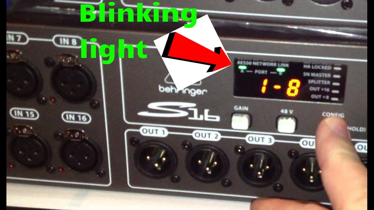 Trouble shooting Error syncing behringer x32 to s16 solved