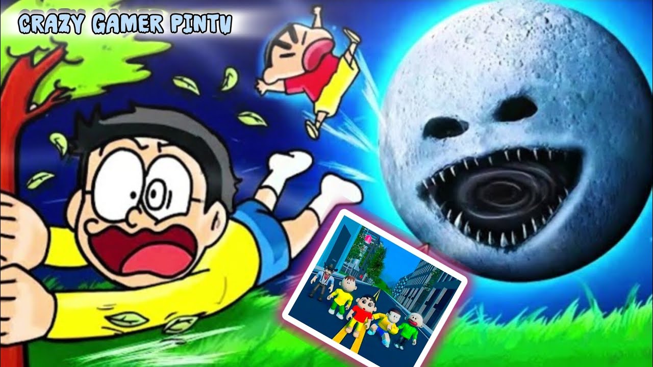 The Moon Is Alive?! 😡 The Moon Wakes Up || The Moon Wakes up! 😈 || #funny by crazy gamer Pintu 