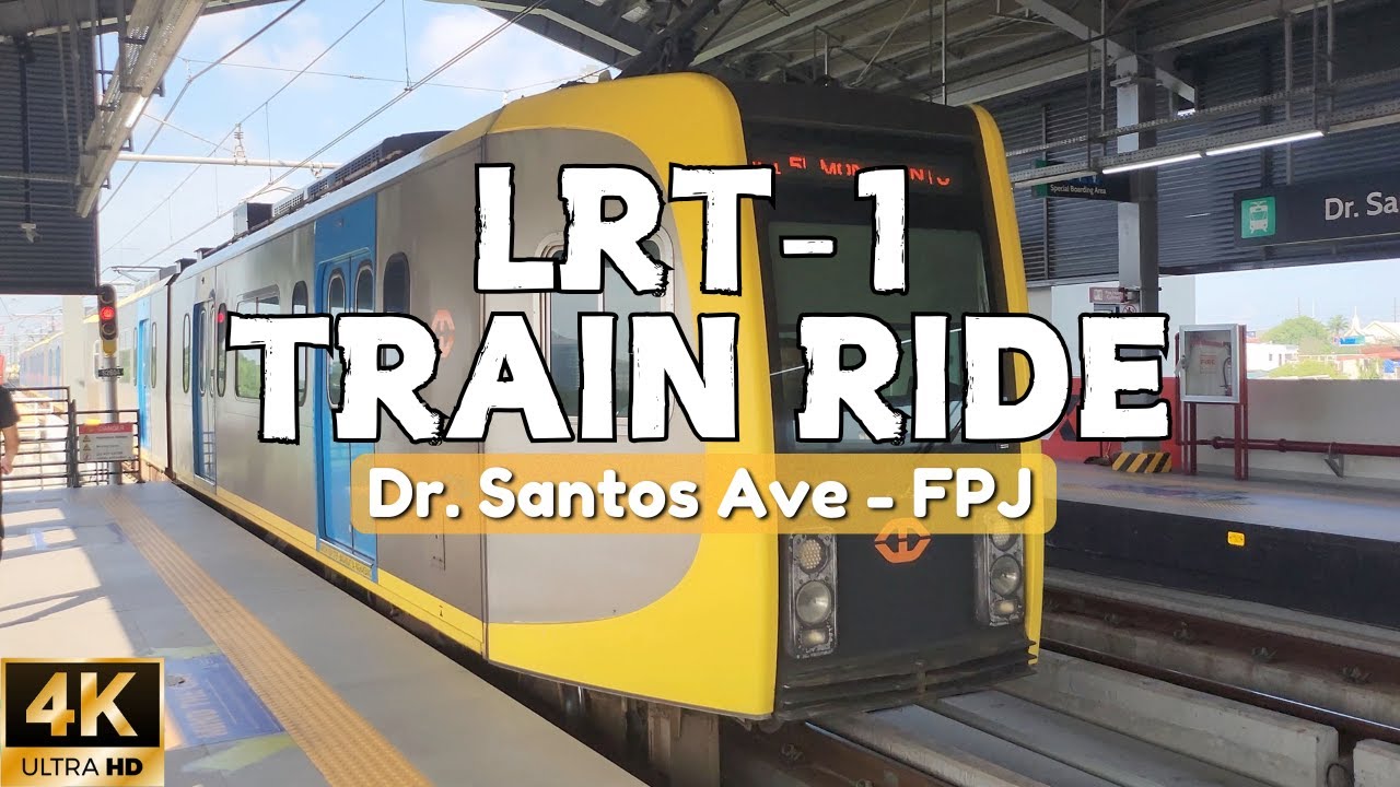 [4K] LRT-1 Full Ride 2025 | Sucat to FPJ (Fernando Poe Jr.) Station | Manila Train Journey 🇵🇭